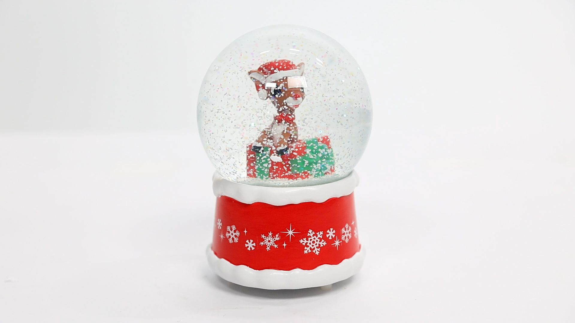 KARU8221 Rudolph the Red Nosed Reindeer Snowglobe